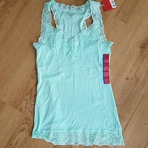 Mossimo tank mint green size large NWT